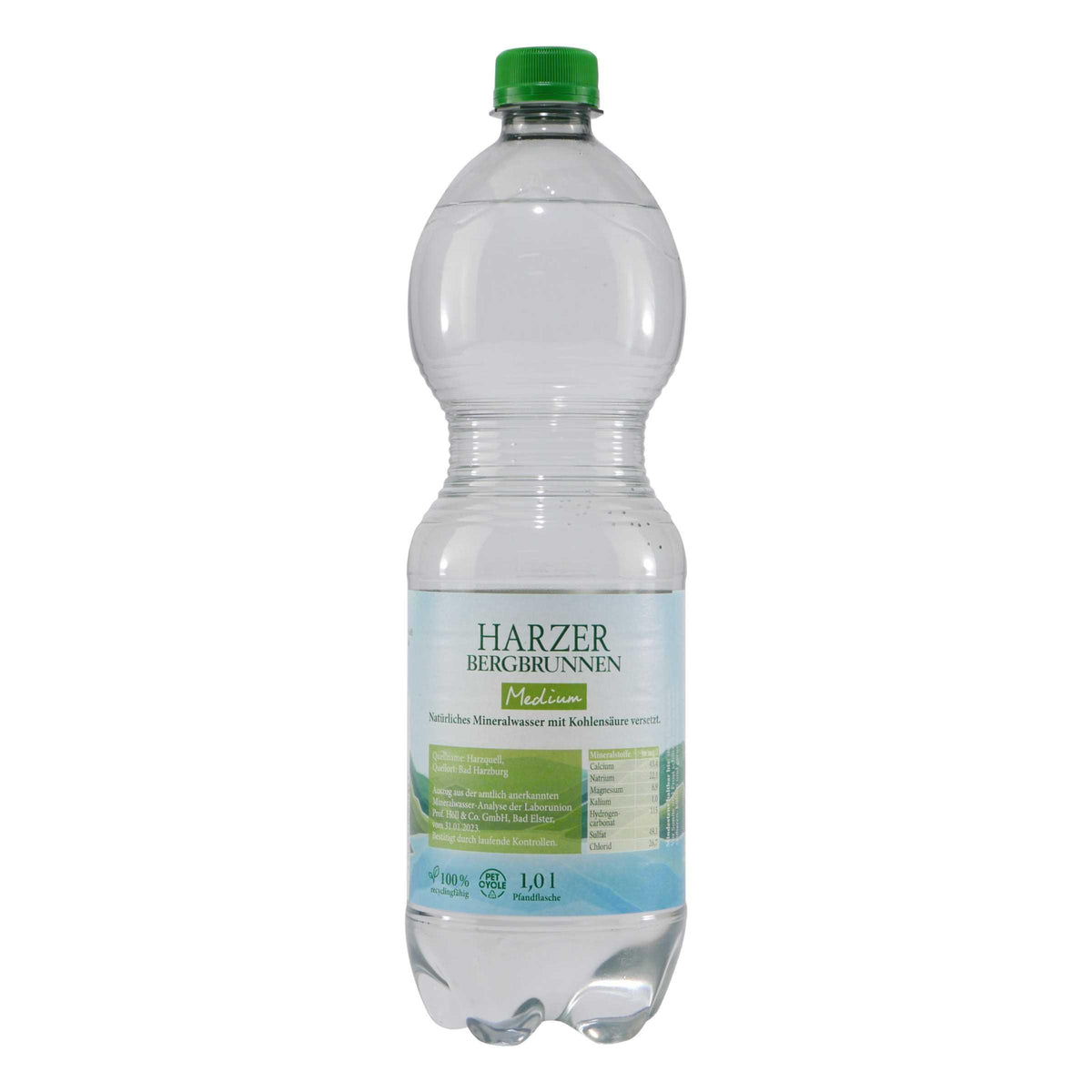 Harzer Bergbrunnen -Medium- (12 x 1,0L) EINWEG