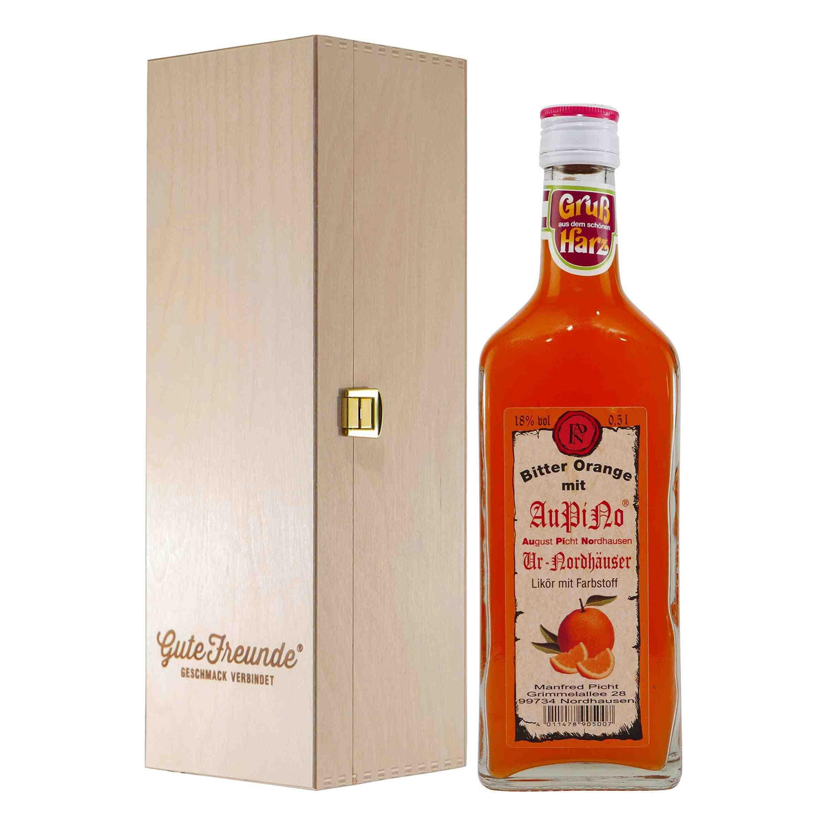 Harzer Grubenlicht AuPiNo mit Geschenk-Holzkiste