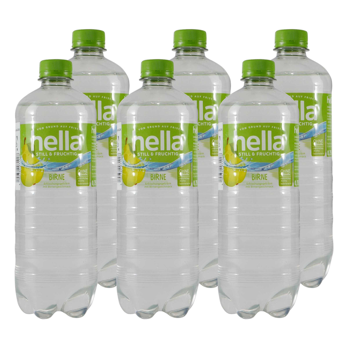 hella Birne Erfrischungsgetränk (6 x 0,75L) EINWEG