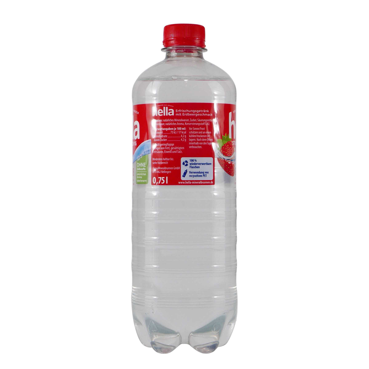 hella Erdbeere Erfrischungsgetränk (6 x 0,75L) EINWEG