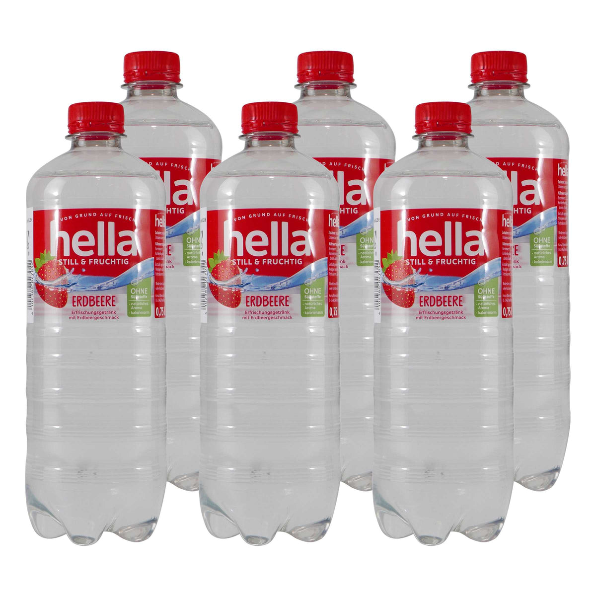hella Erdbeere Erfrischungsgetränk (6 x 0,75L) EINWEG