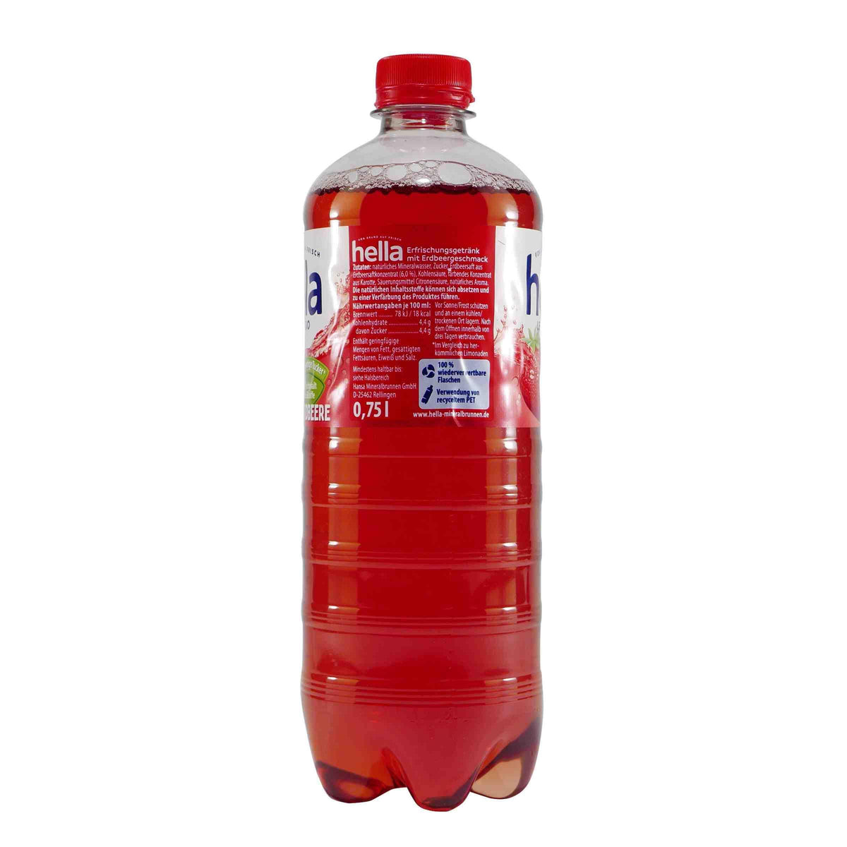hella Leichte Limo Erdbeere (6 x 0,75L) EINWEG