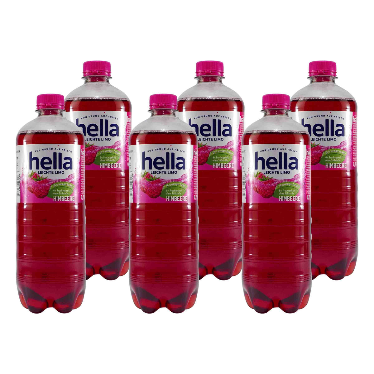 hella Leichte Limo Himbeere (6 x 0,75L) EINWEG