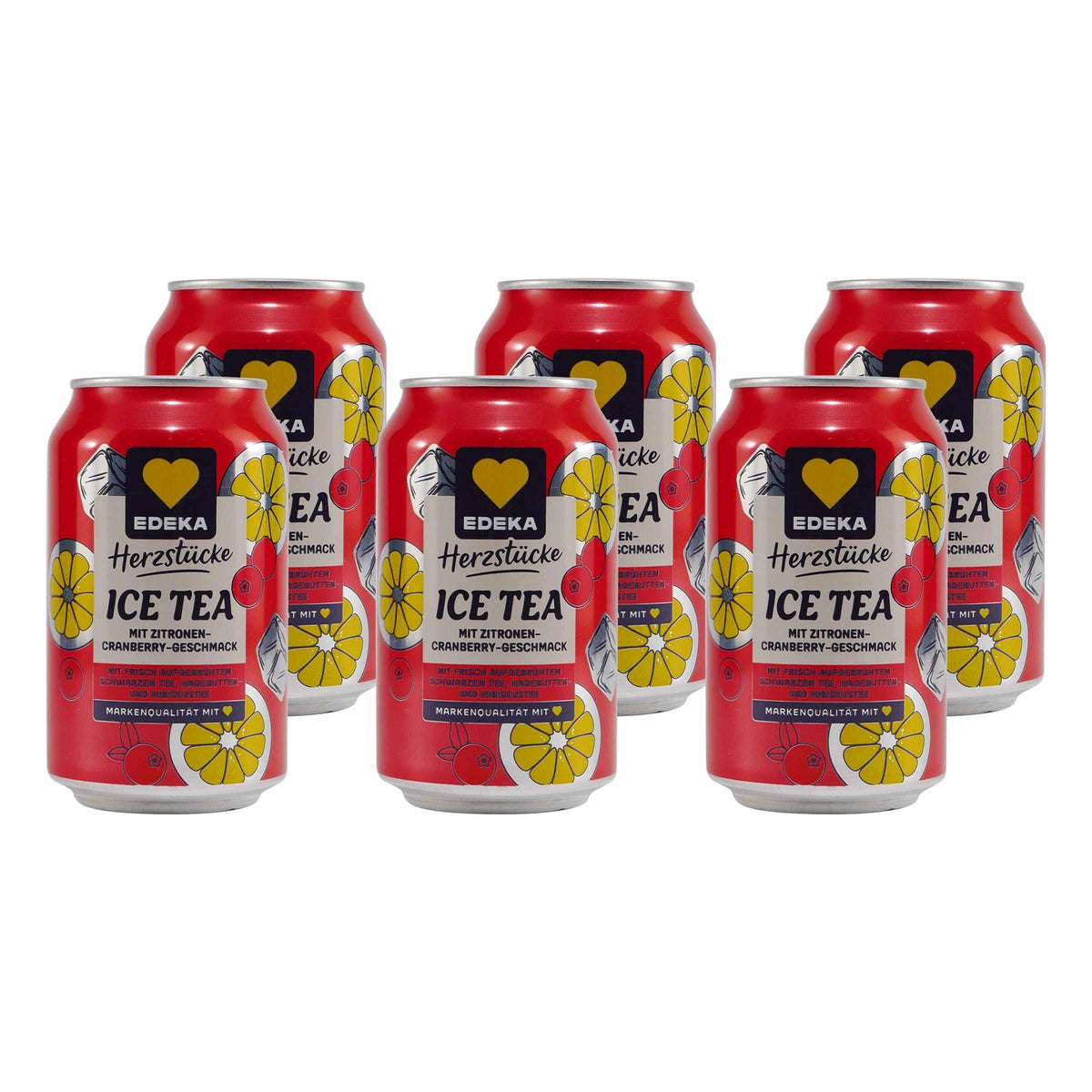 Herzstücke Ice Tea Zitrone-Cranbeery (24 x 0,33L) EINWEG