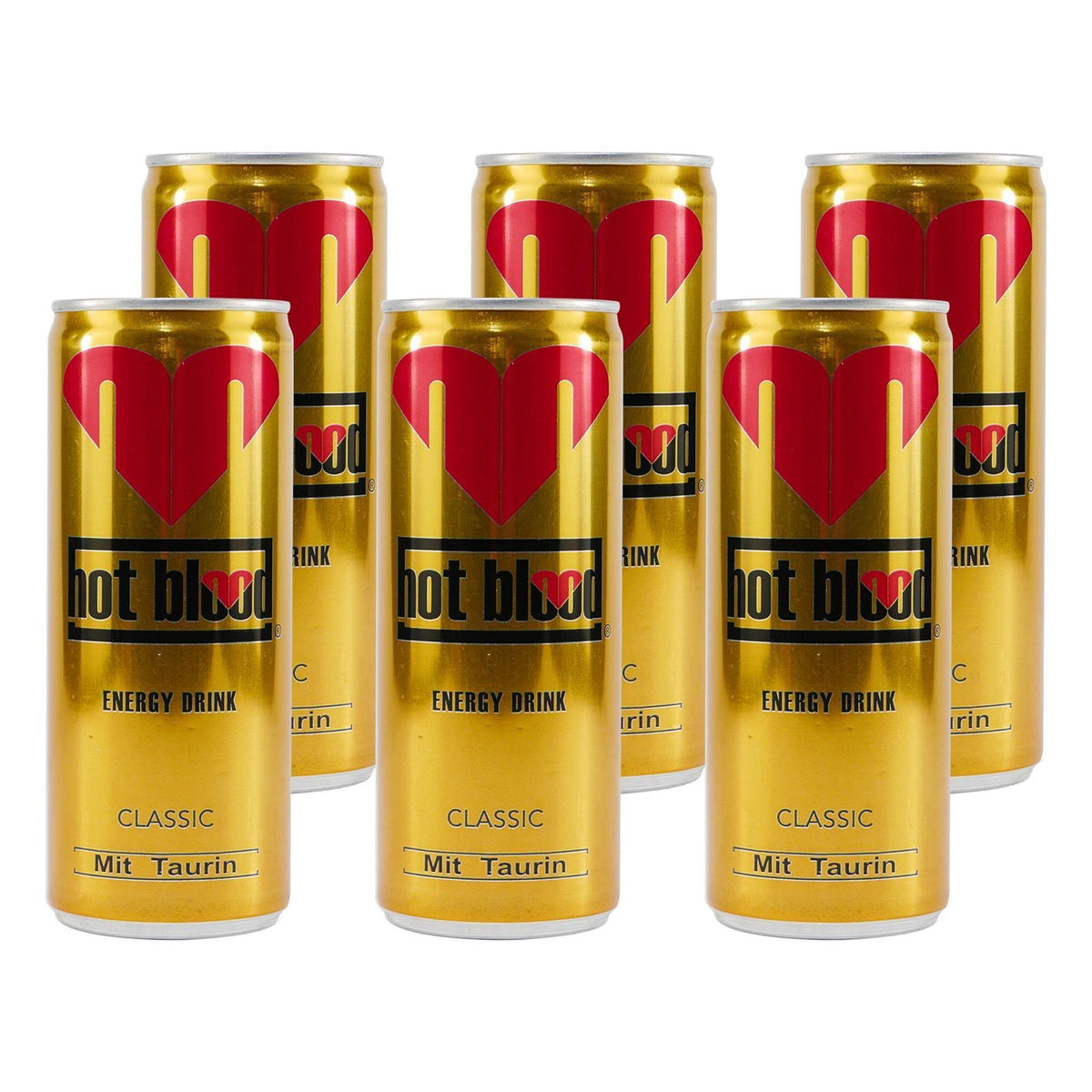 hot blood Energy Drink Classic (24 x 0,25L) EINWEG