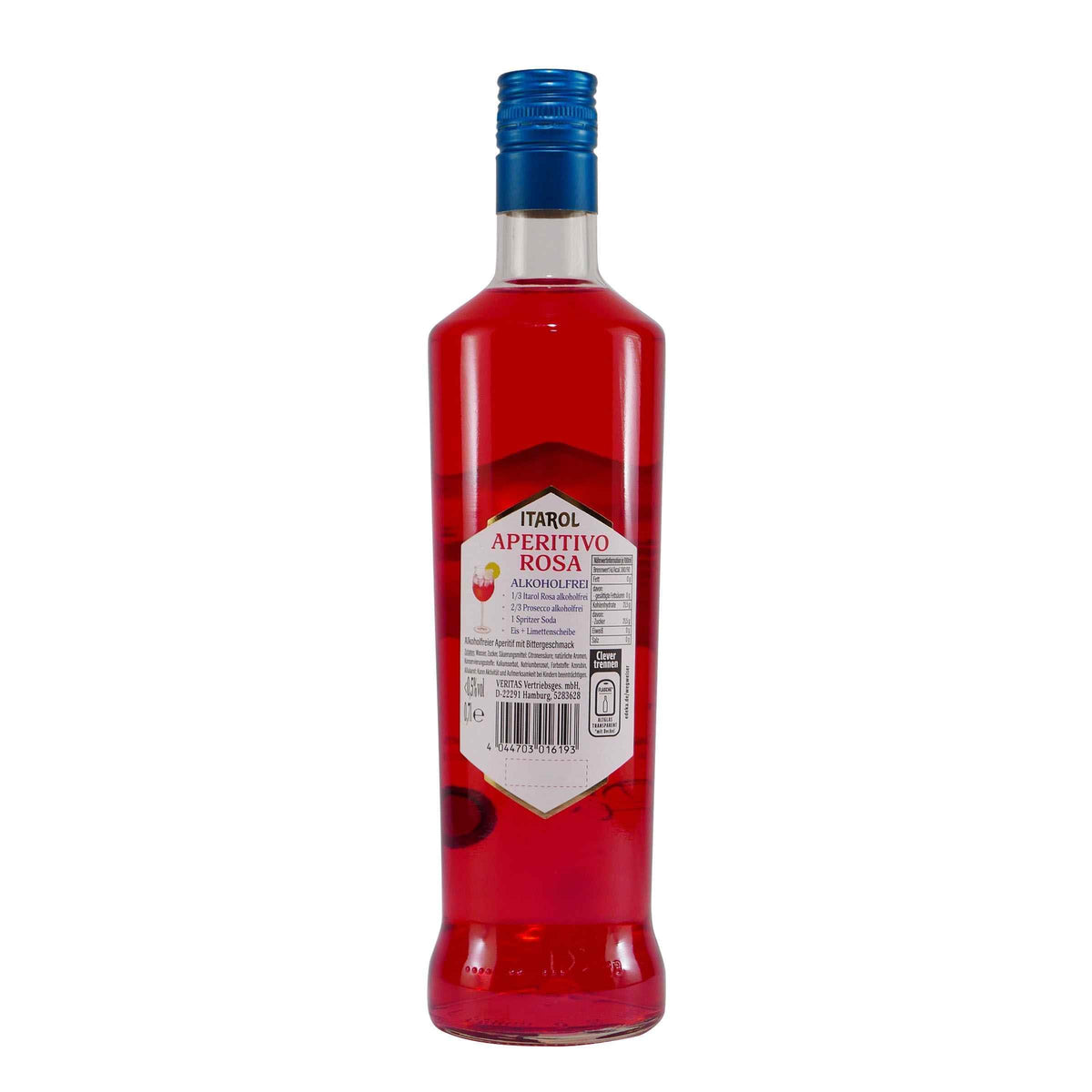 Itarol Aperitivo Rosa -alkoholfrei- mit Geschenk-Holzkiste EINWEG