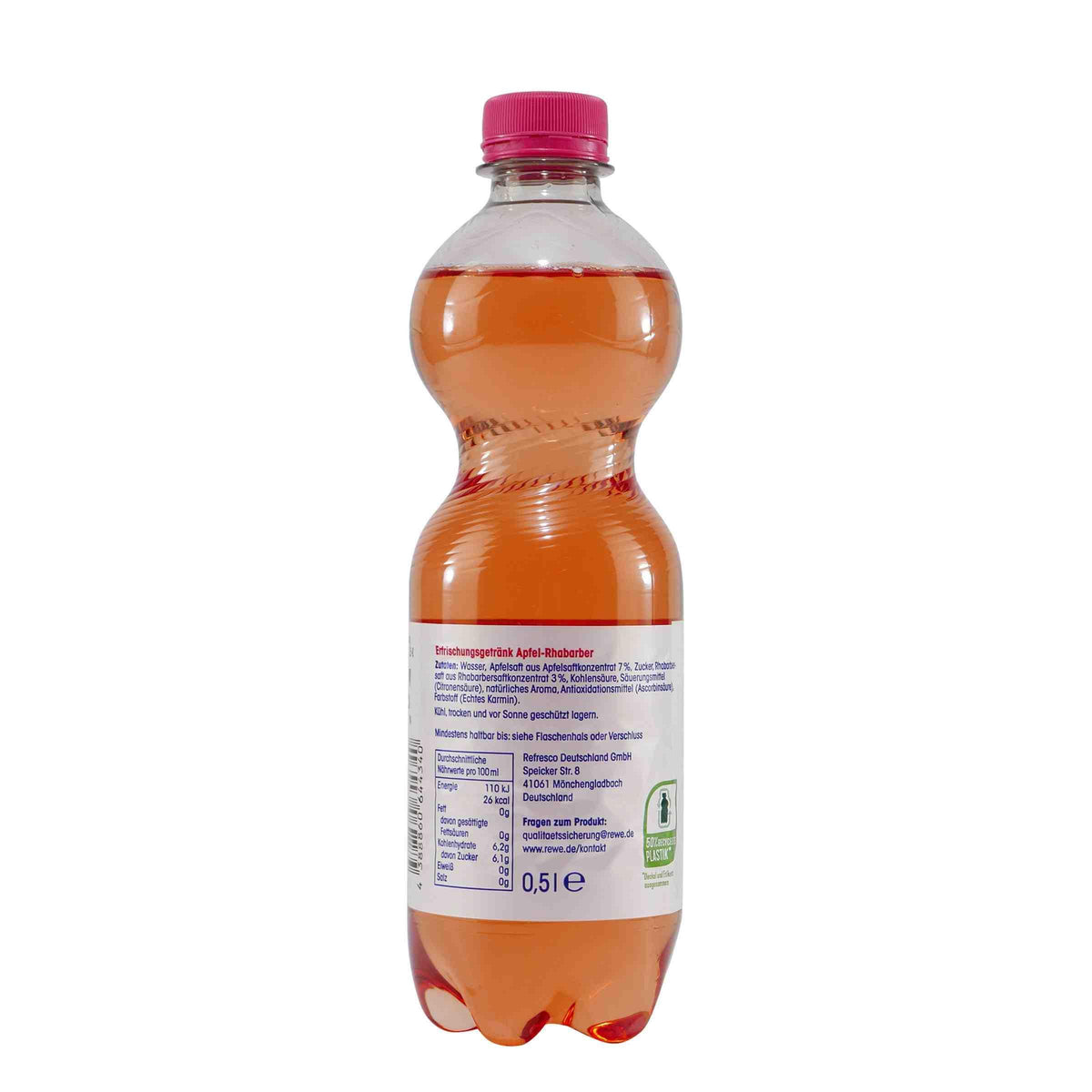 ja! Apfel-Rhabarber Erfrischungsgetränk (6 x 0,5L) EINWEG