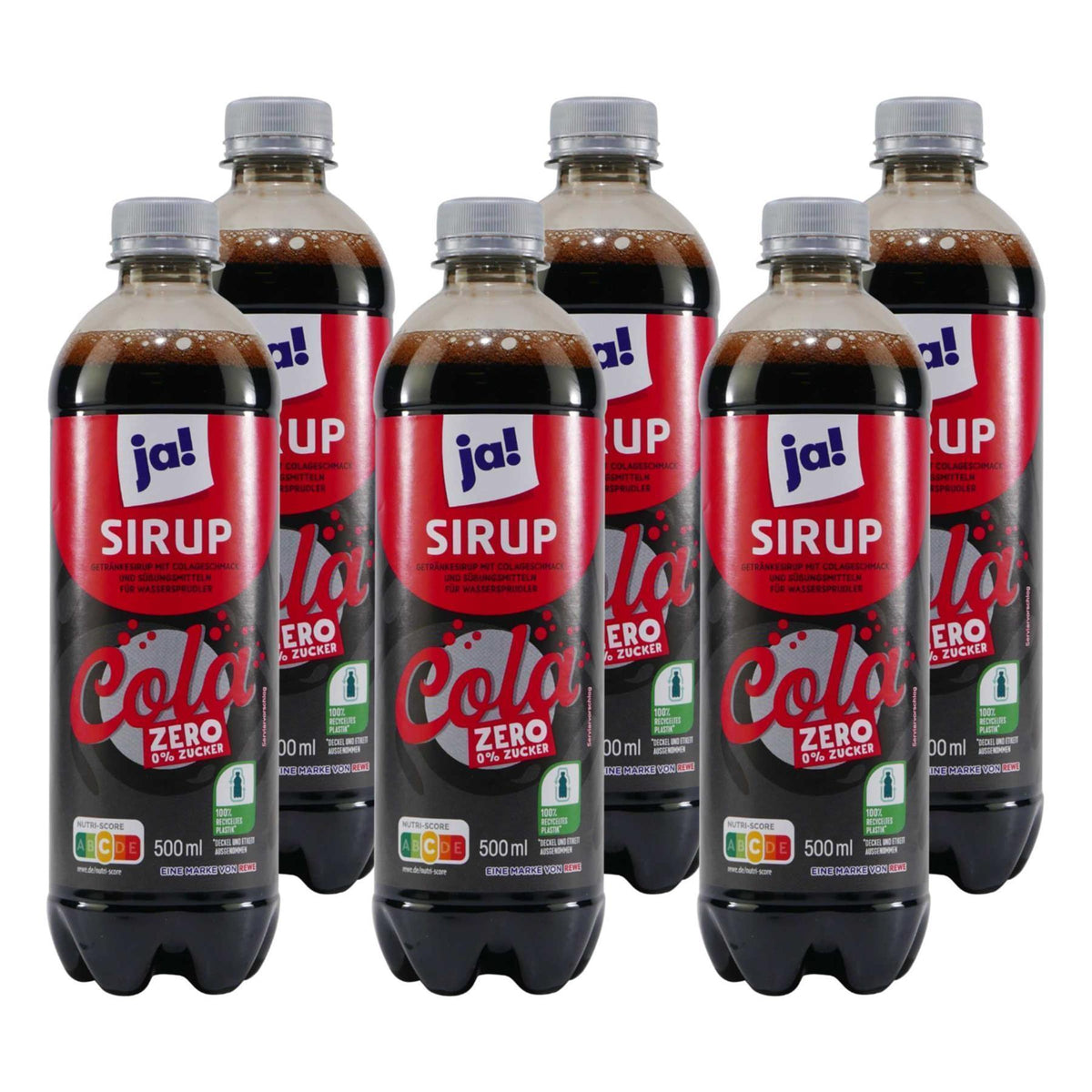 ja! Cola Zero Getränkesirup (18 x 0,5L)