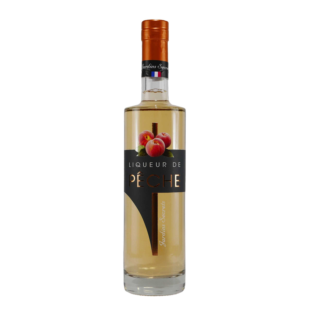 Jardins Secrets Liqueur de Pêche mit Geschenk-Holzkiste
