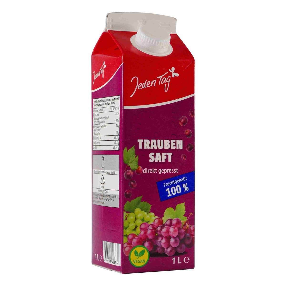 Jeden Tag Traubensaft (12 x 1,0L)