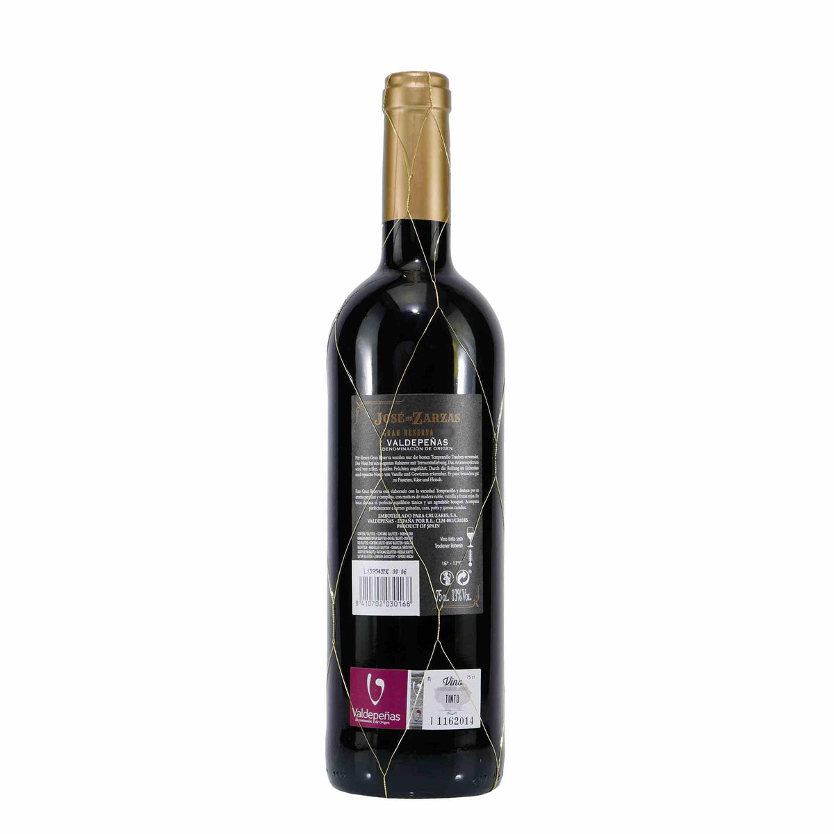 Jose de Zarzas Valdepeñas Gran Reserva -trocken- (6 x 0,75L)