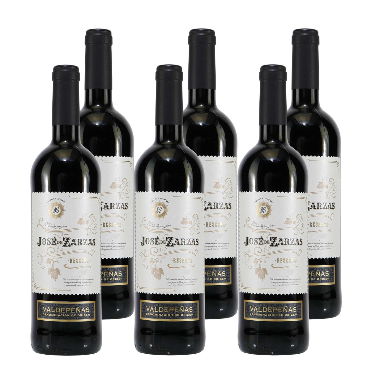 Jose de Zarzas Valdepeñas Reserva -trocken- (6 x 0,75L)