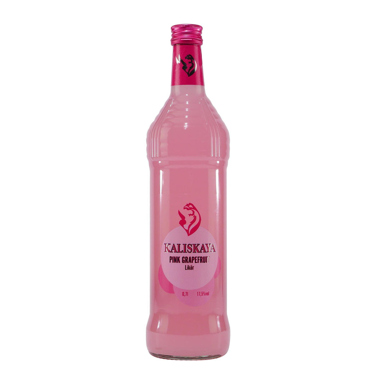 Kaliskaya Pink Grapefruit Likör mit Geschenk-Holzkiste