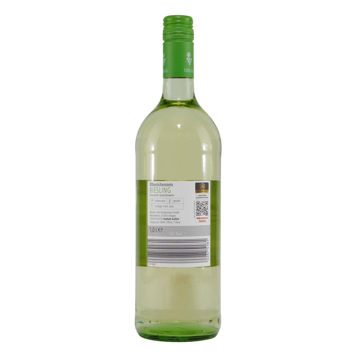 Kendermann Riesling QbA -halbtrocken- (6 x 1,0L)