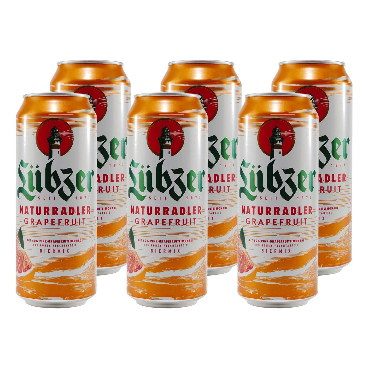Lübzer Naturradler Grapefruit (24 x 0,5L) EINWEG