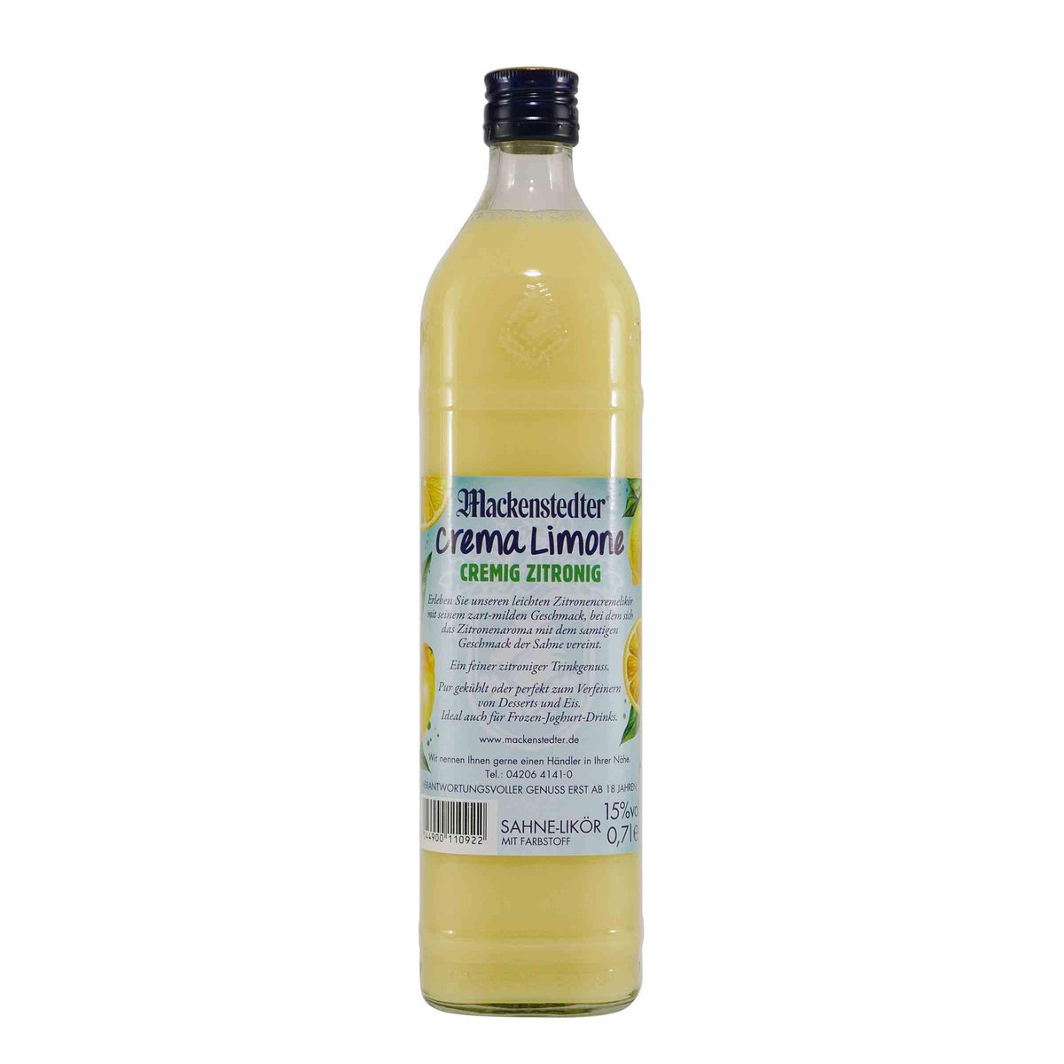 Mackenstedter Crema Limone Sahnelikör