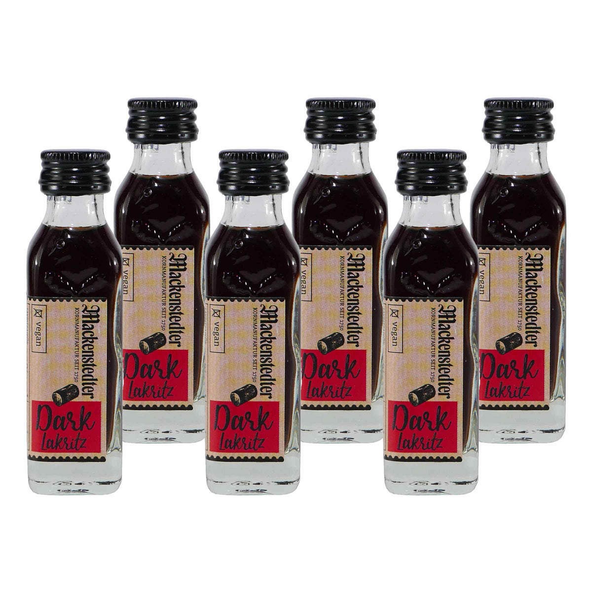 Mackenstedter Dark-Lakritz Likör (25 x 0,02L)