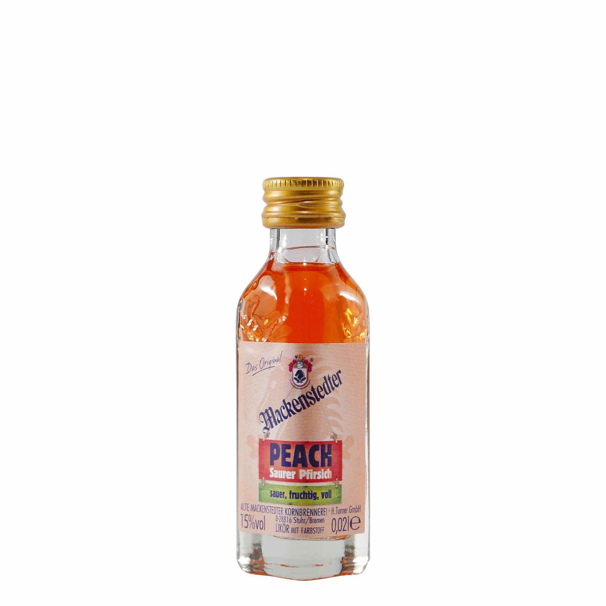 Mackenstedter Peach Saurer Pfirsich Likör (25 x 0,02L)