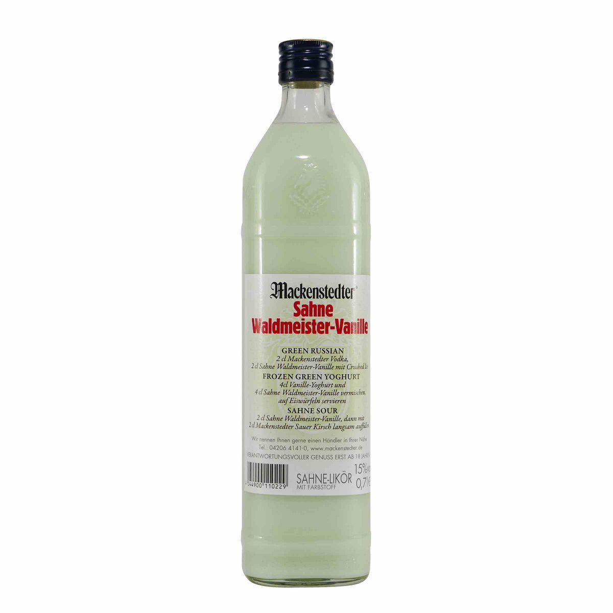 Mackenstedter Waldmeister-Vanille Sahnelikör