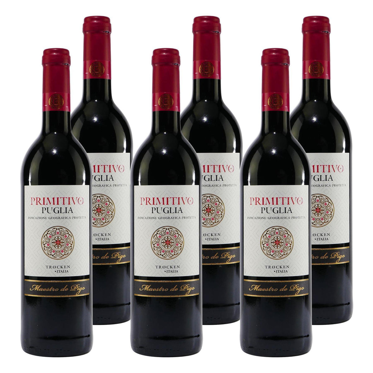 Maestro de Pigo Primitivo Puglia IGP -trocken- (6 x 0,75L)