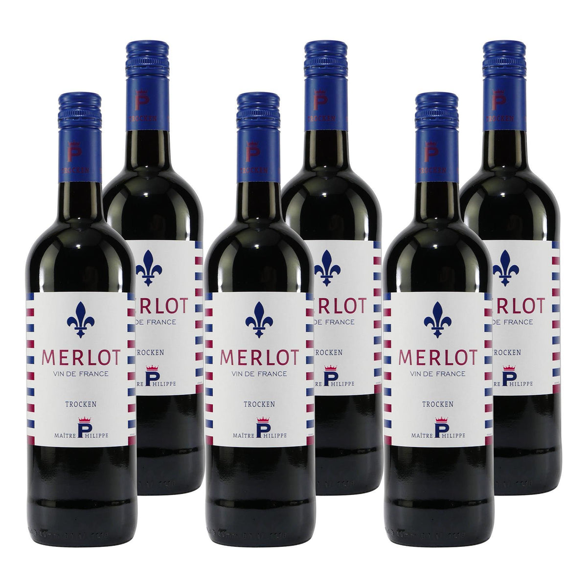 Maitre Philippe Merlot -trocken- (6 x 0,75L)