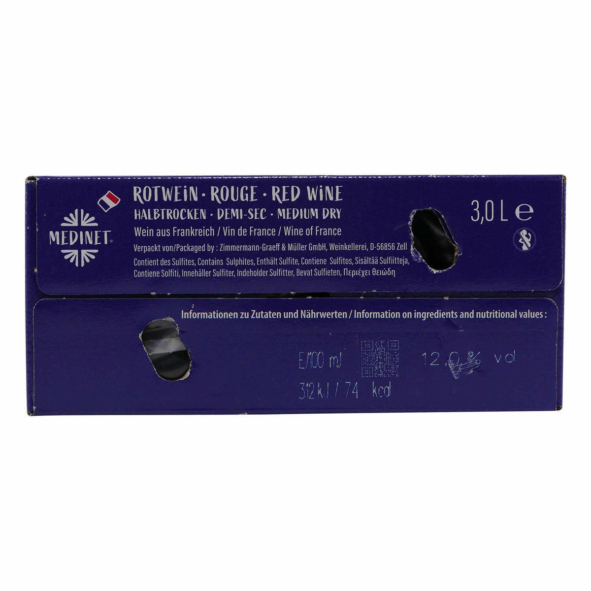 Medinet Rouge -halbtrocken- 3,0L BIB