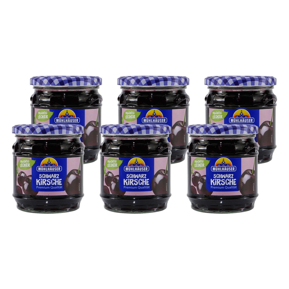 Mühlhäuser Schwarzkirsch Konfitüre (8 x 0,45 Kg)