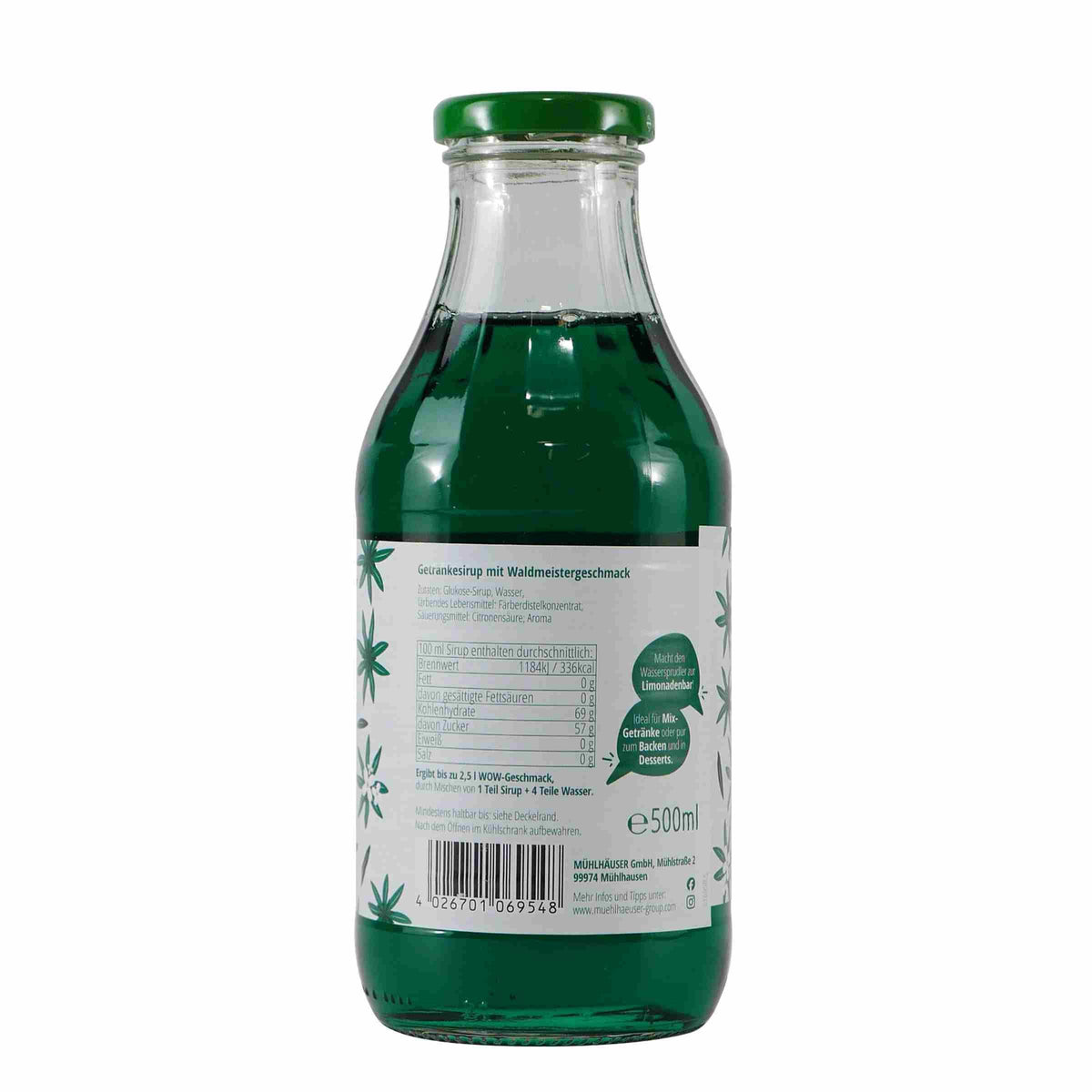 Mühlhäuser Waldmeister Getränkesirup (12 x 0,5L)