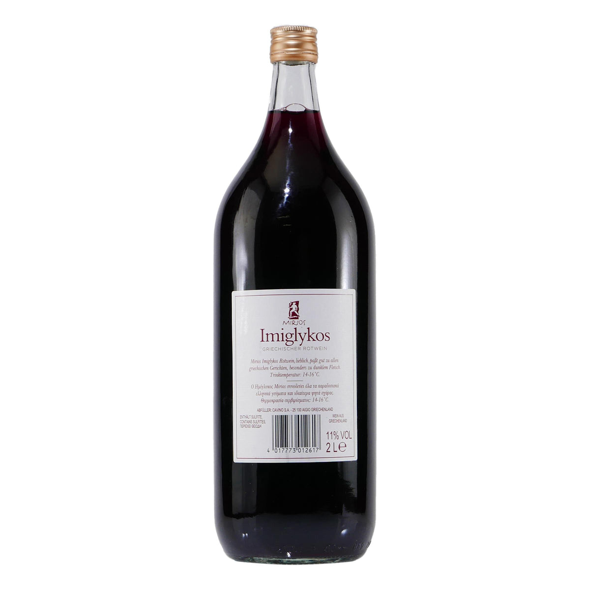Mirios Imiglykos Rotwein -lieblich- (6 x 2,0L)