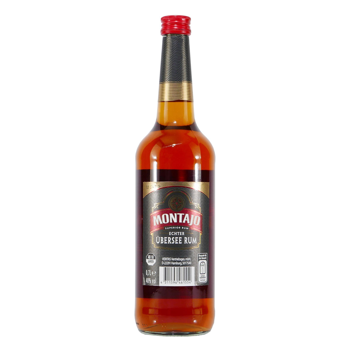 Montajo Echter Übersee Rum 40% mit Geschenk-Holzkiste