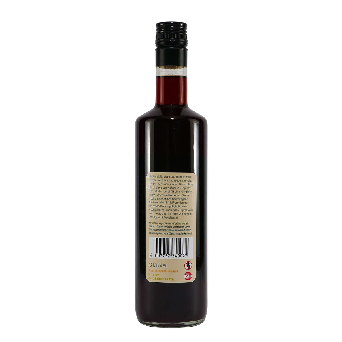 Niehoff Espressotini Cocktail