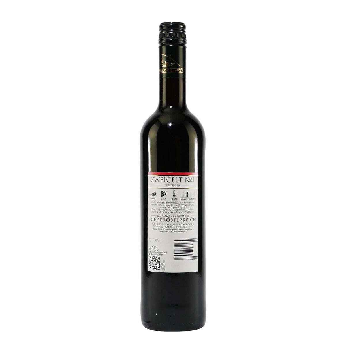 Pannonia Exclusiv Zweigelt -halbtrocken- (6 x 0,75L)