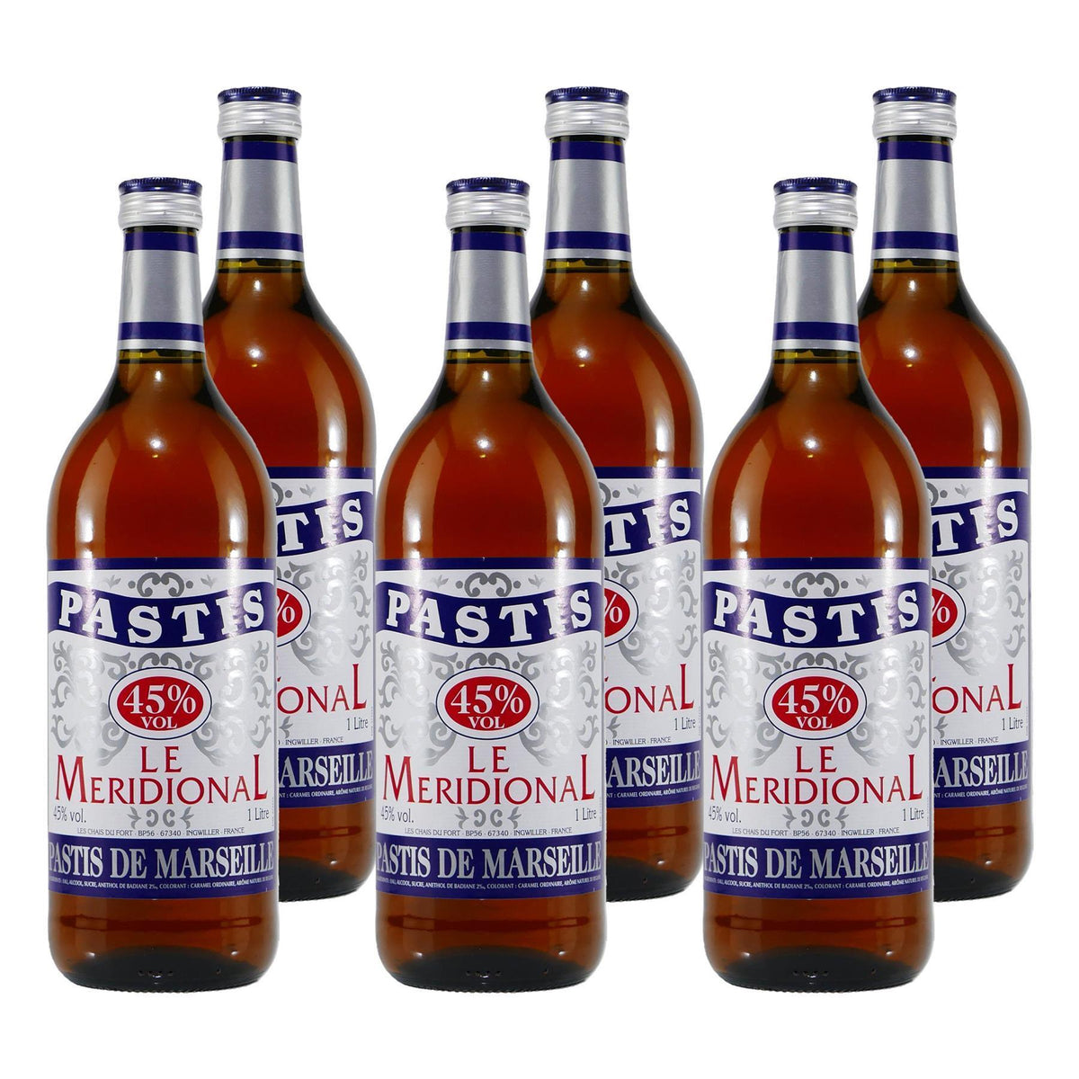 Pastis de Marseille Le Meridional Anislikör (6 x 1,0L)