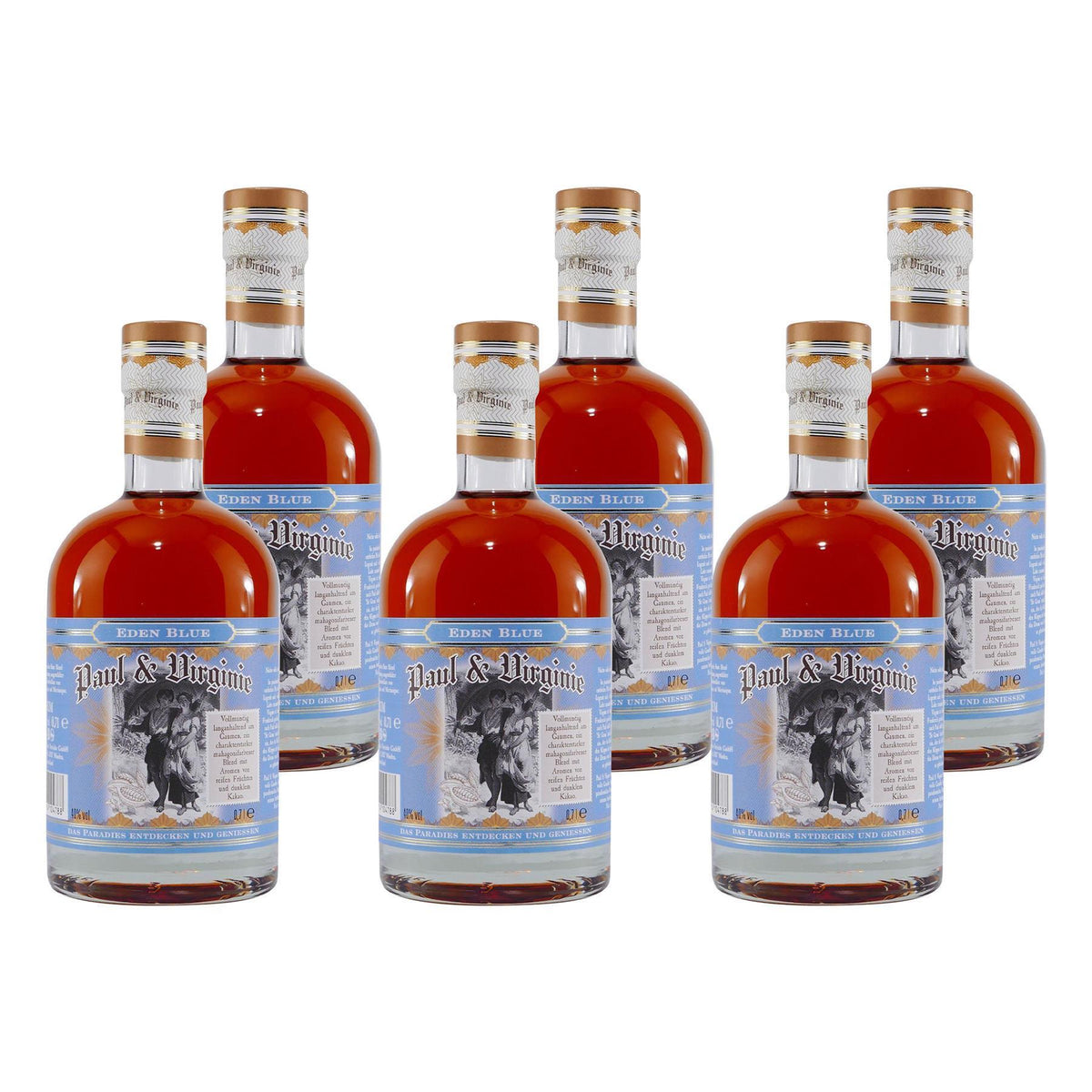 Paul & Virginie Eden Blue Rum (6 x 0,7L)