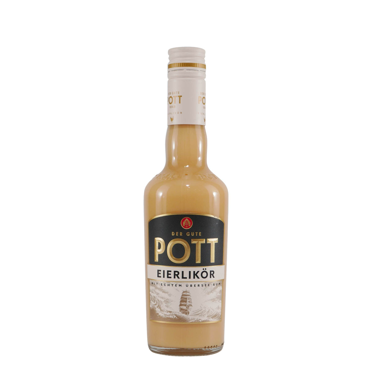 Pott Eierlikör mit Geschenk-Holzkiste