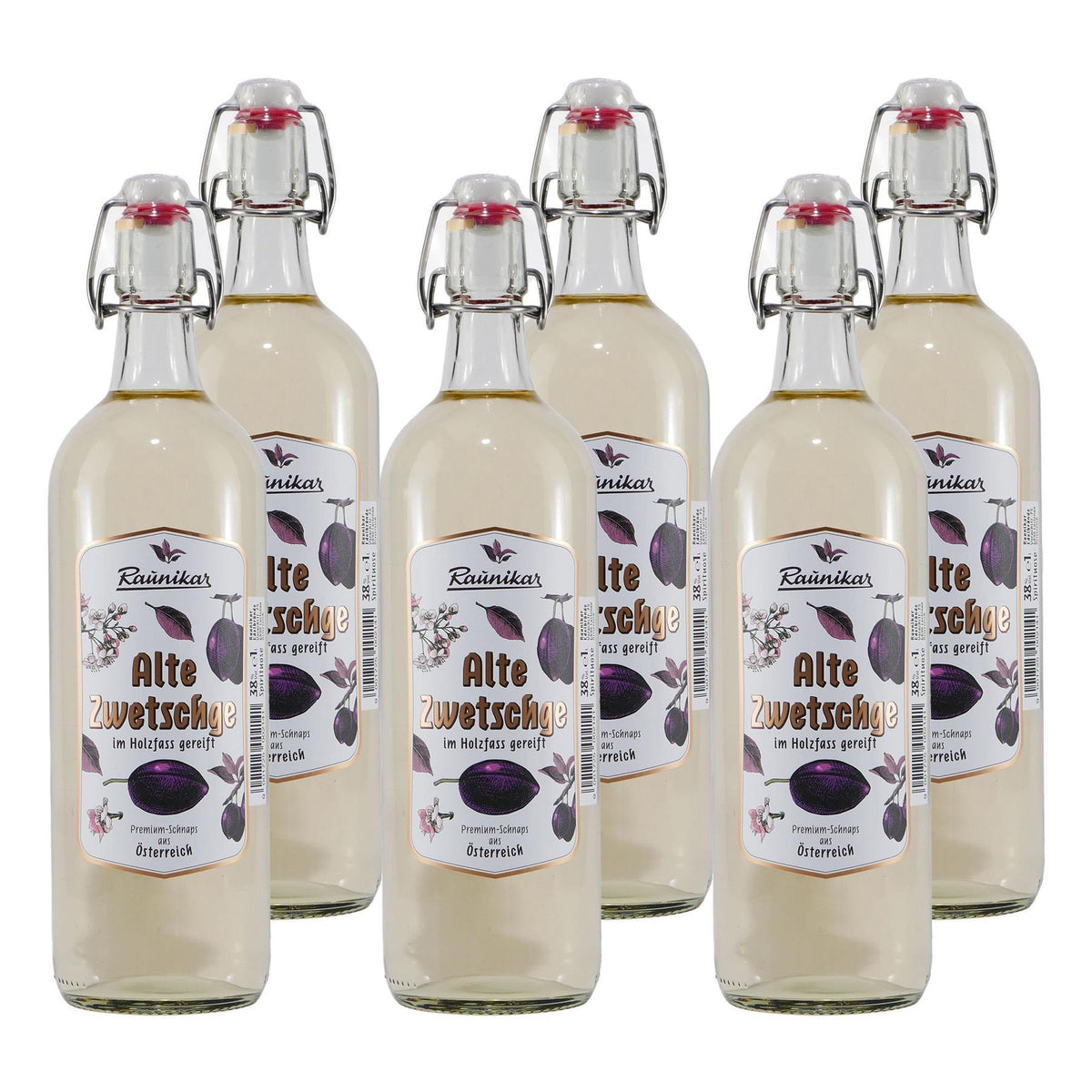 Raunikar Alte Zwetschge Obstbrand (6 x 1,0L)