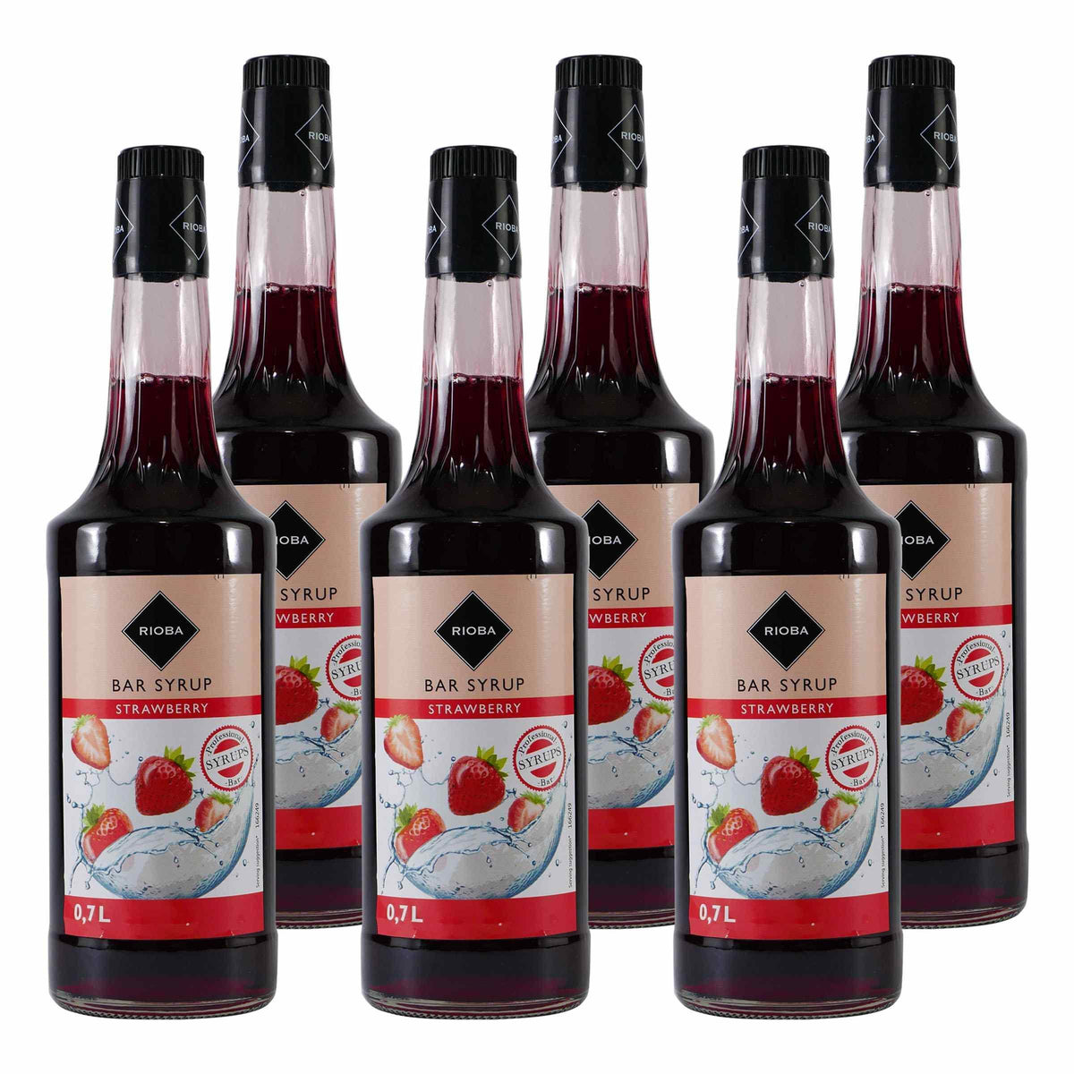 Rioba Strawberry (Erdbeer) Syrup (6 x 0,7L)