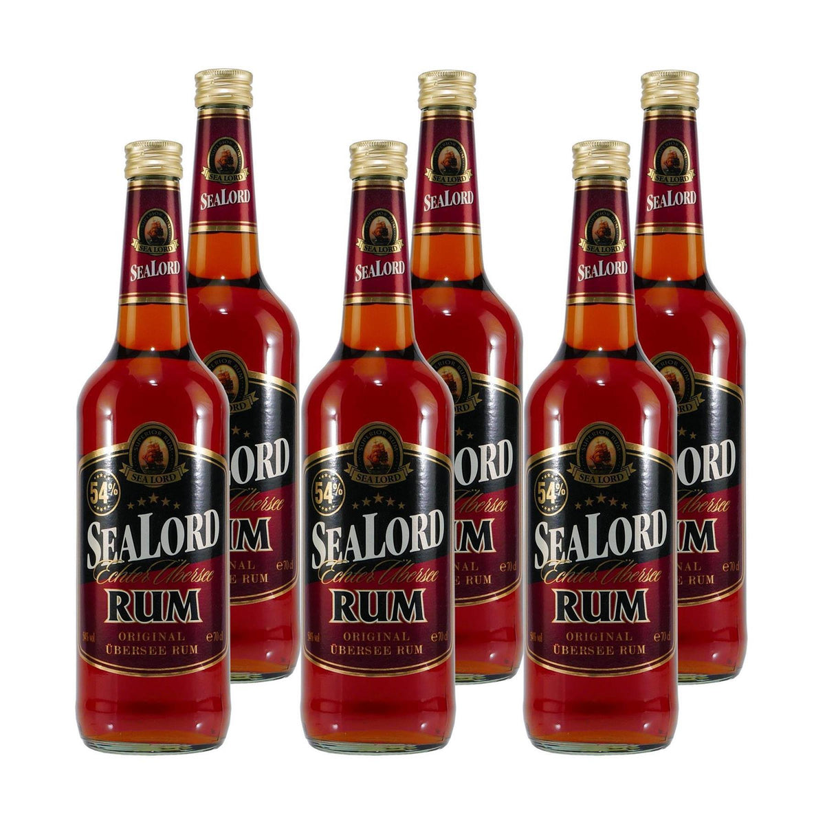 Sealord Echter Übersee Rum 54% (6 x 0,7L)