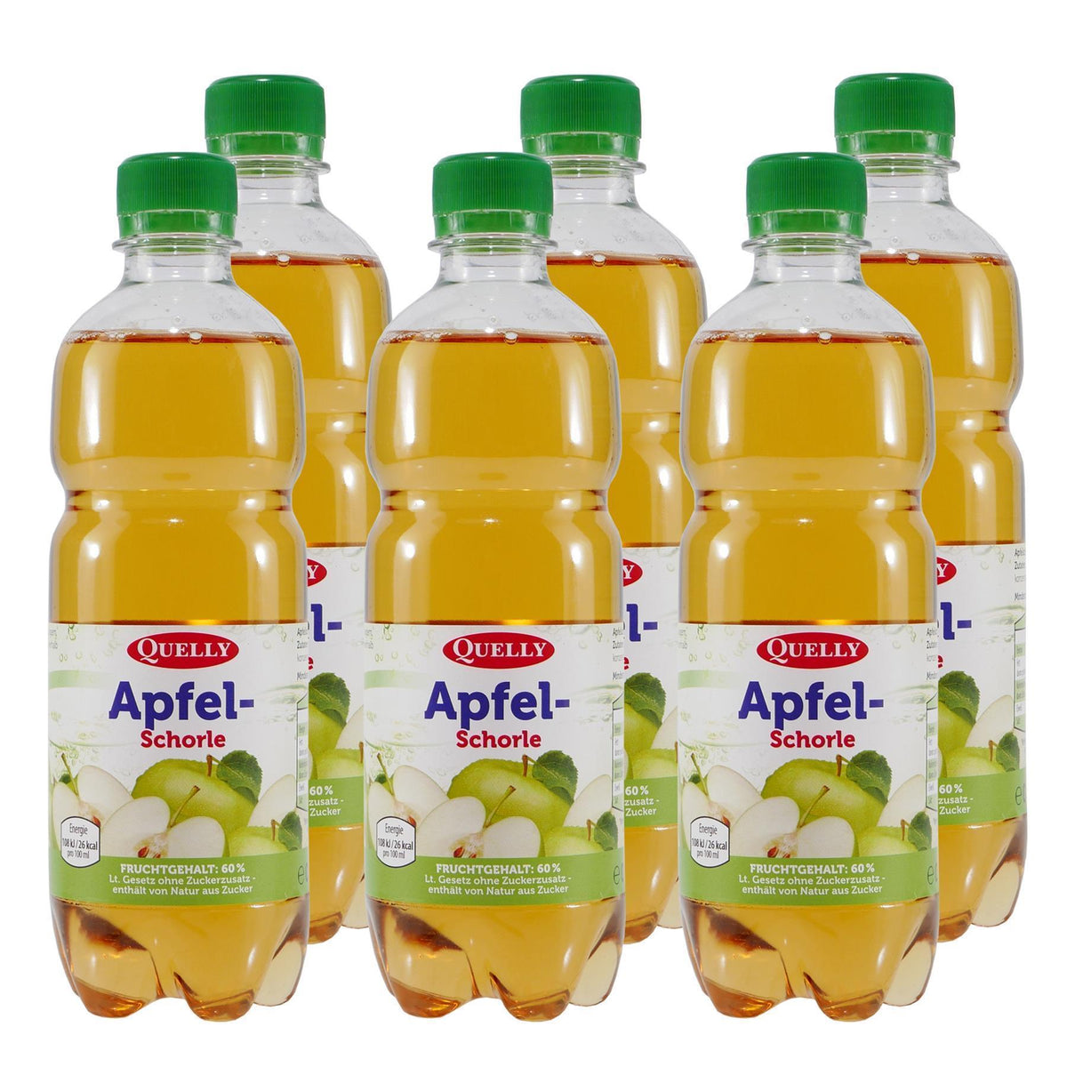 Quelly Apfel-Schorle (6 x 0,5L) EINWEG