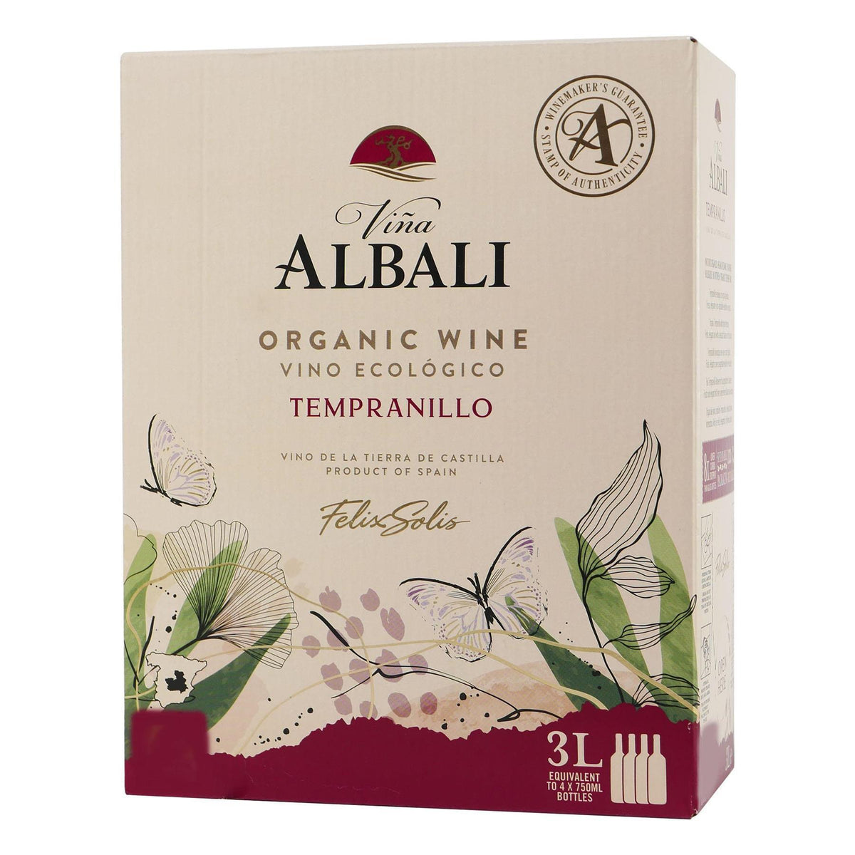 Vina Albali Tempranillo 3,0L BIB -trocken-