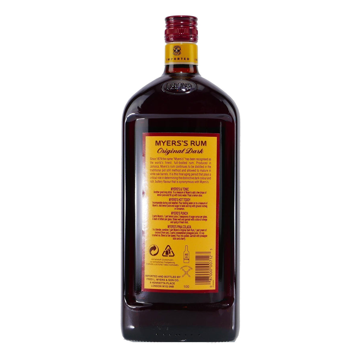 Myers's World Famous 100% Fine Jamaika Rum