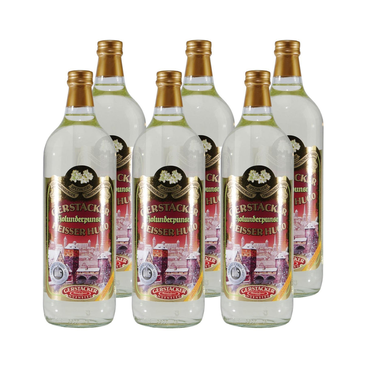 Gerstacker Holunderpunsch "Heißer Hugo" (6 x 1,0L)