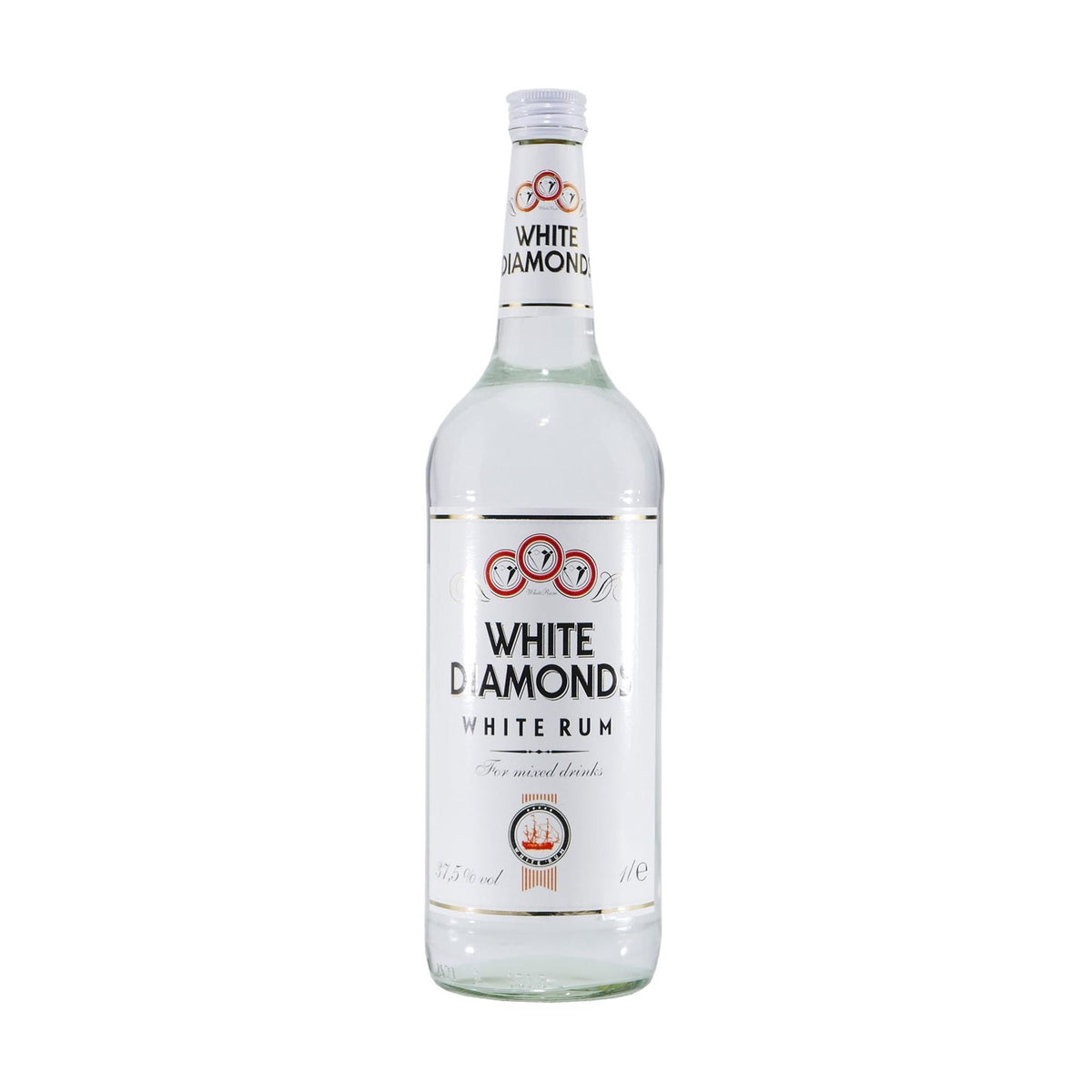 White Diamonds White Rum mit Geschenk-Holzkiste