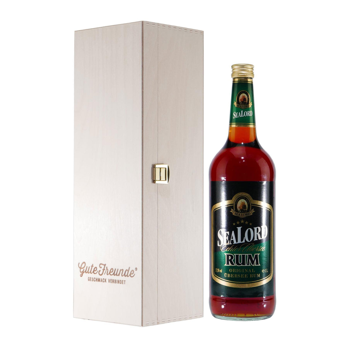 Sealord Echter Übersee Rum mit Geschenk-Holzkiste