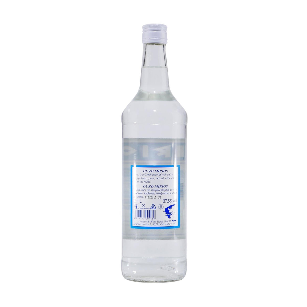 Mirios Ouzo - Greek Aperitif mit Geschenk-Holzkiste