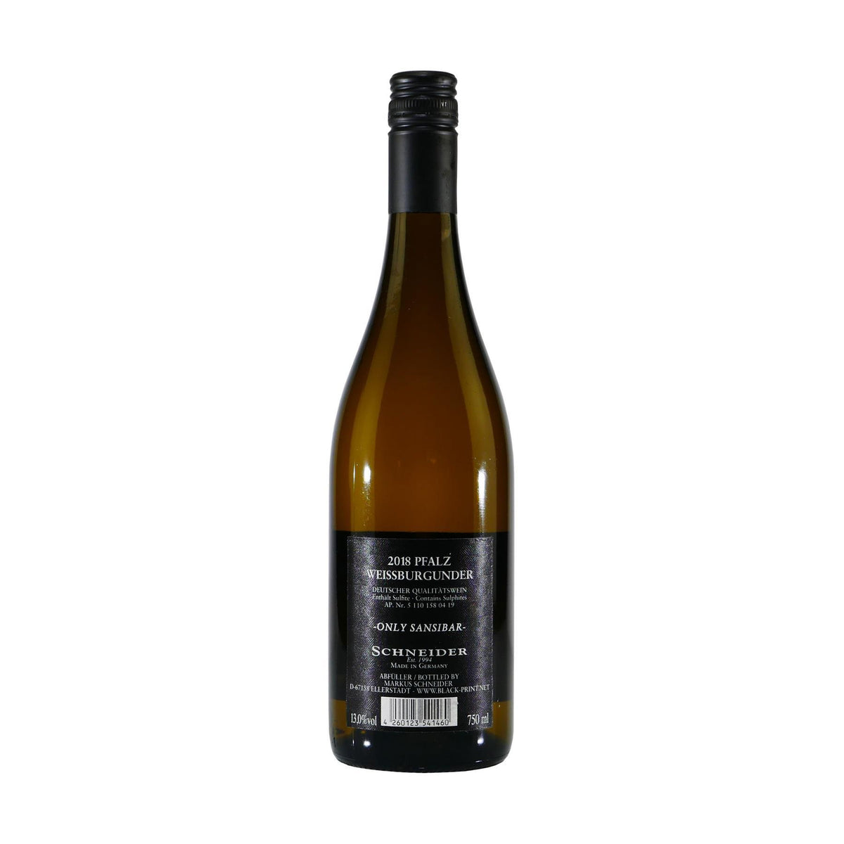 Schneider Weißburgunder "only Sansibar" Qualitätswein -trocken-