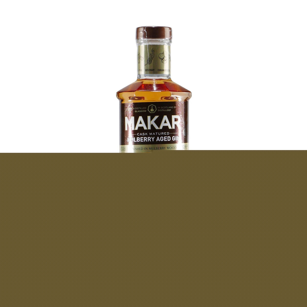 Makar Mulberry Aged Gin mit Geschenk-Holzkiste