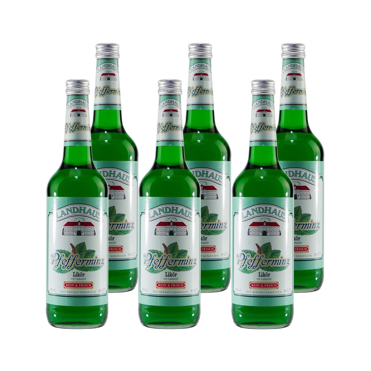 Landhaus Pfefferminz Likör (6 x 0,7L)