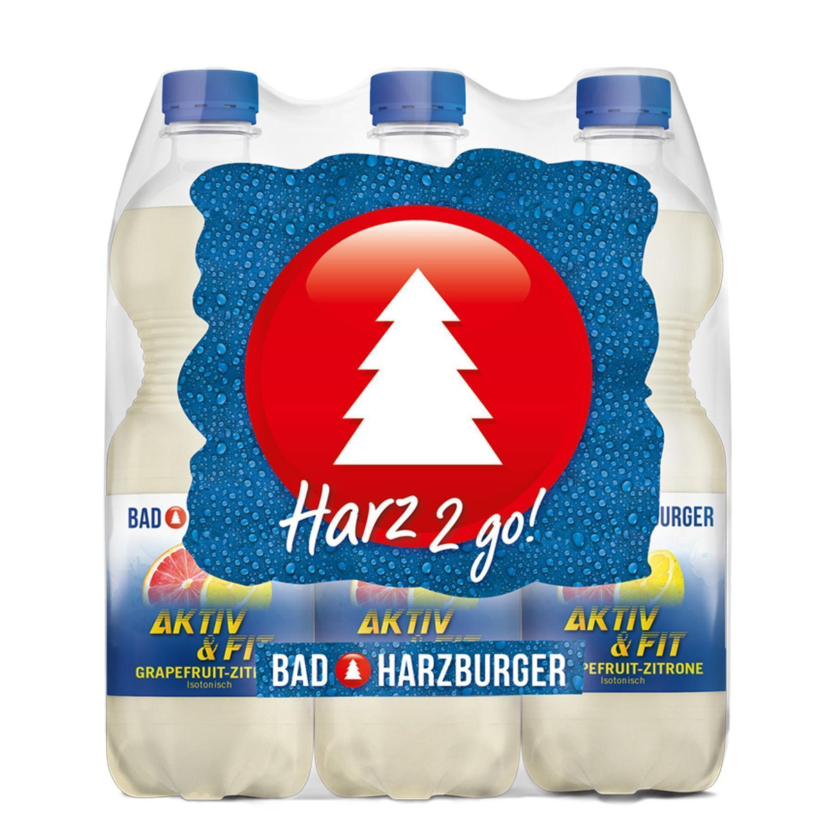 Bad Harzburger Aktiv & Fit Grapefruit-Zitrone (6 x 0,5l) EINWEG