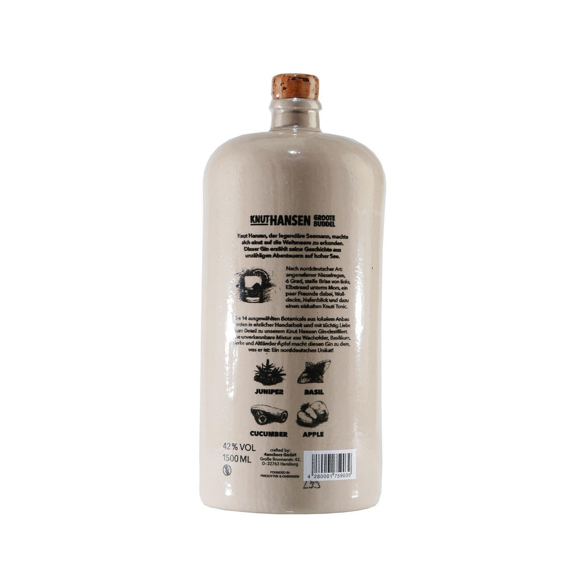 Knut Hansen Dry Gin "Groote Buddle" 1,5L